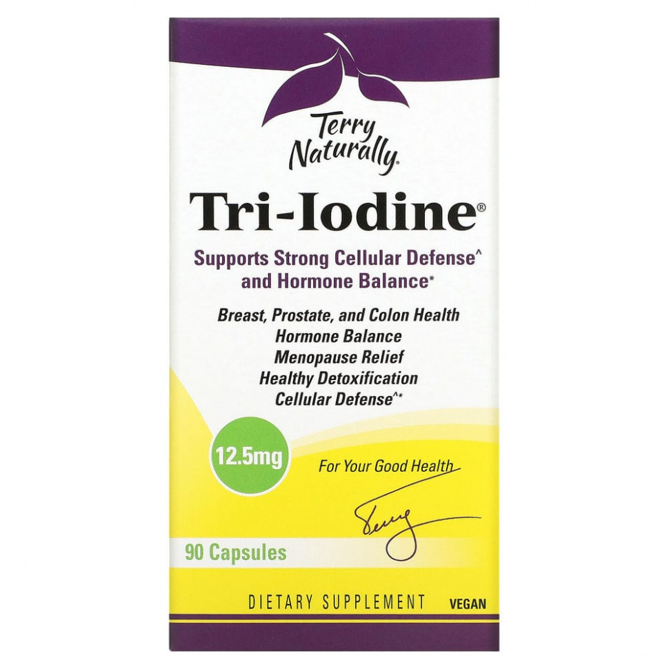 ���� ������ (Iherb) Terry Naturally, Tri-Iodine, 12,5 ��, 90 ������, ������ �� 4940 ���