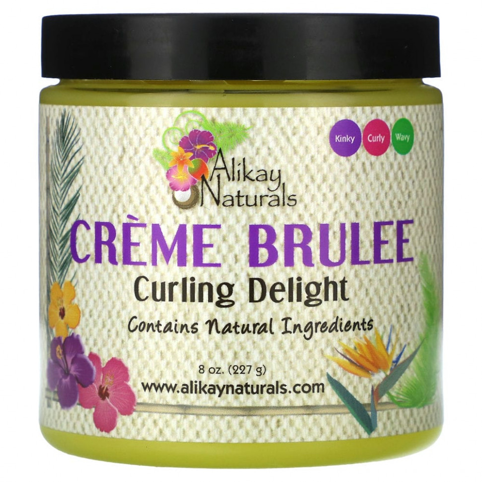 ���� ������ (Iherb) Alikay Naturals, Creme Brulee, Curling Delight, 227 � (8 �����), ������ �� 4040 ���