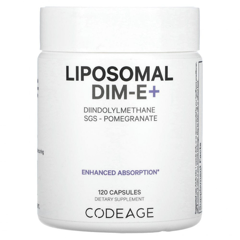 ���� ������ (Iherb) Codeage, Liposmal DIM-E +, ������, 120 ������, ������ �� 6280 ���
