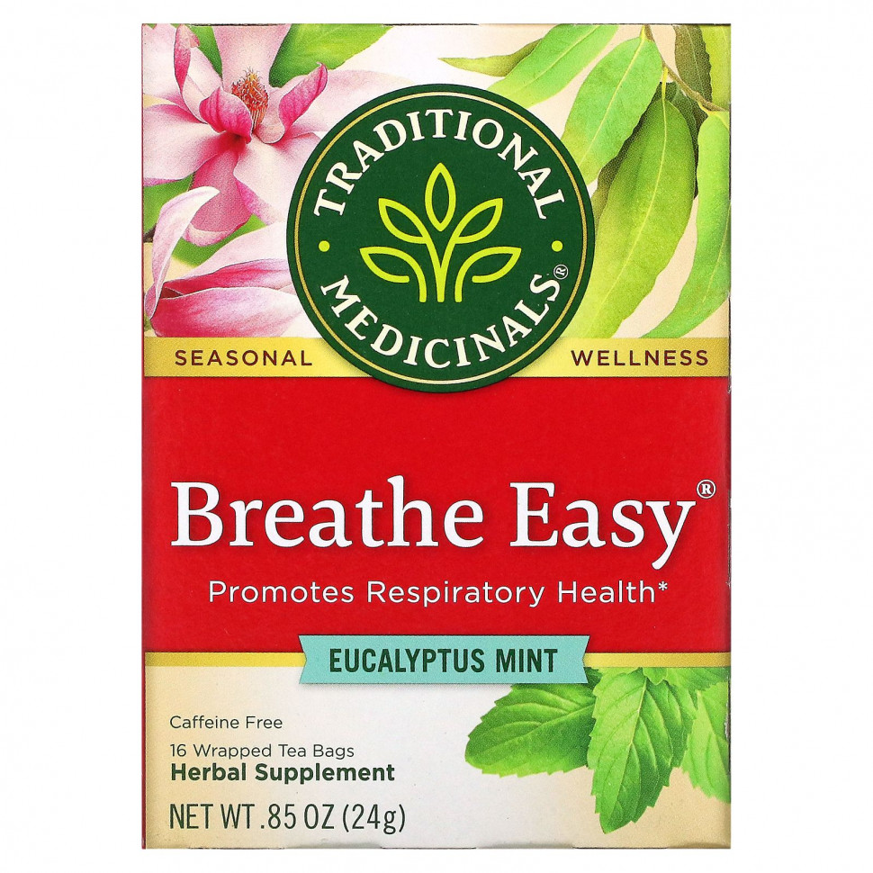   (Iherb) Traditional Medicinals, Breathe Easy,   ,  , 16    , 24  (0,85 )    -     , -, 