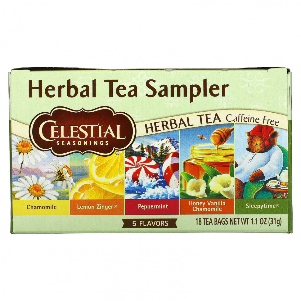 ���� ������ (Iherb) Celestial Seasonings, ����� �������� ����, ��� �������, 5 ������, 18 ������ ���������, 30 � (1,0 �����), ������ �� 990 ���
