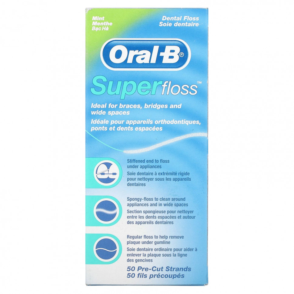   (Iherb) Oral-B, Super Floss, , 50       -     , -, 