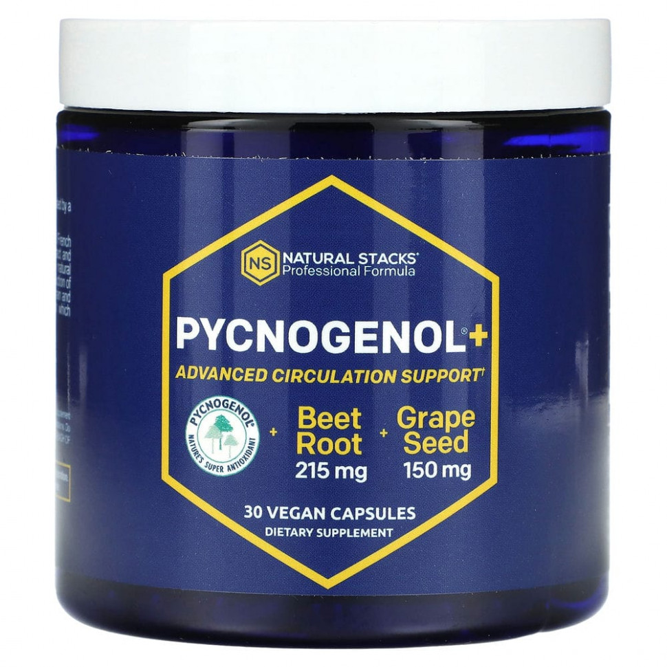   (Iherb) Natural Stacks, Pycnogenol +, 30      -     , -, 