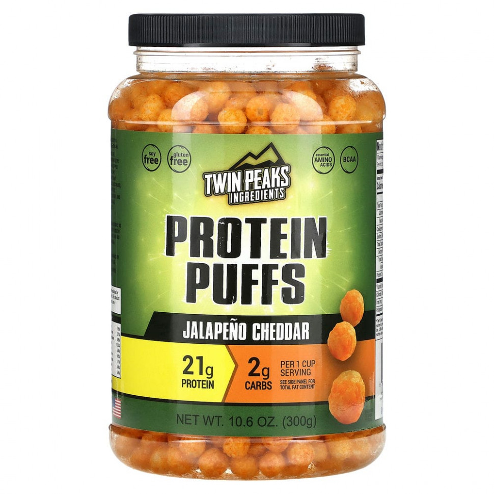   (Iherb) Twin Peaks, Protein Puffs,   , 300  (10,6 )    -     , -, 