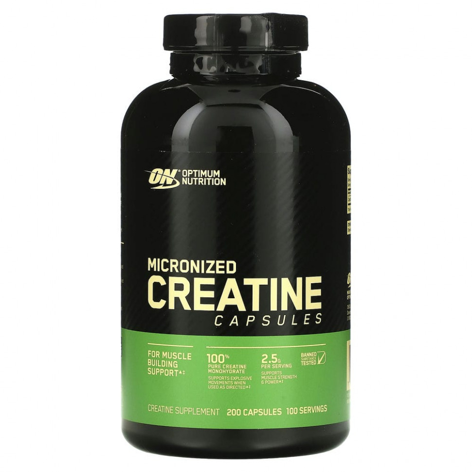 ���� ������ (Iherb) Optimum Nutrition, ����������������� ������� � ��������, 2,5 �, 200 ������, ������ �� 9040 ���