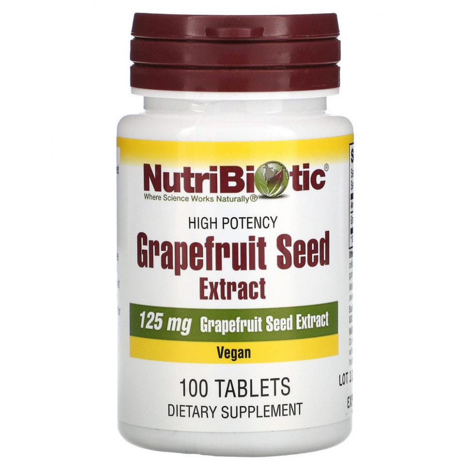 ���� ������ (Iherb) NutriBiotic, �������� ����� ����������, 125 ��, 100 ��������, ������ �� 1920 ���