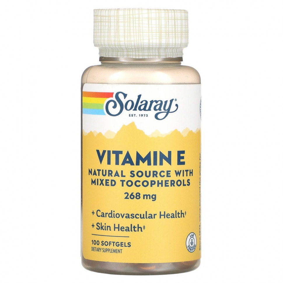   (Iherb) Solaray,  E, 268  (400 ), 100     -     , -, 