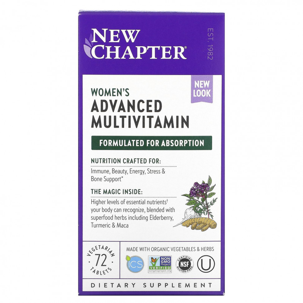 ���� ������ (Iherb) New Chapter, ���������� ���������������� �������� ��� ������, 72 �������������� ��������, ������ �� 7000 ���