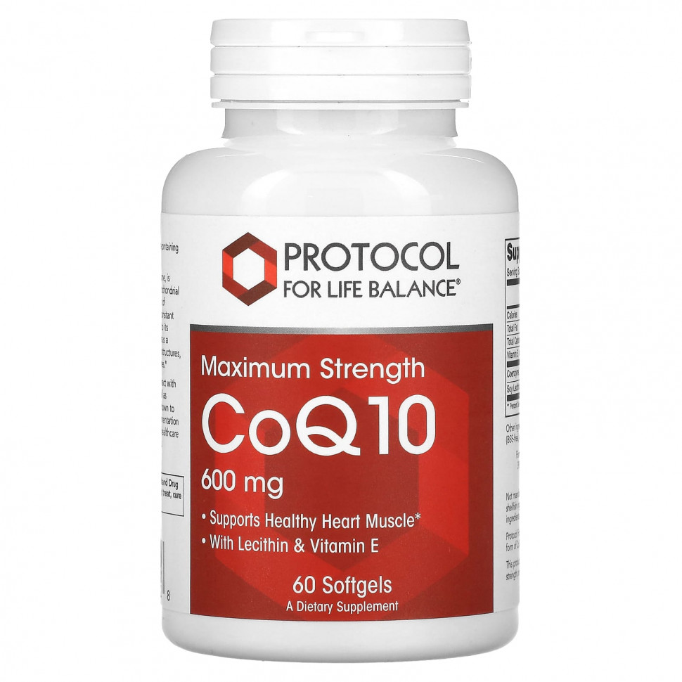   (Iherb) Protocol for Life Balance,  Q10,  , 600 , 60      -     , -, 