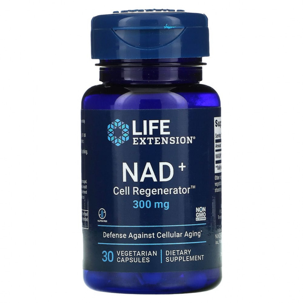 ���� ������ (Iherb) Life Extension, ����������� NAD � ������, 300 ��, 30 �������������� ������, ������ �� 6900 ���