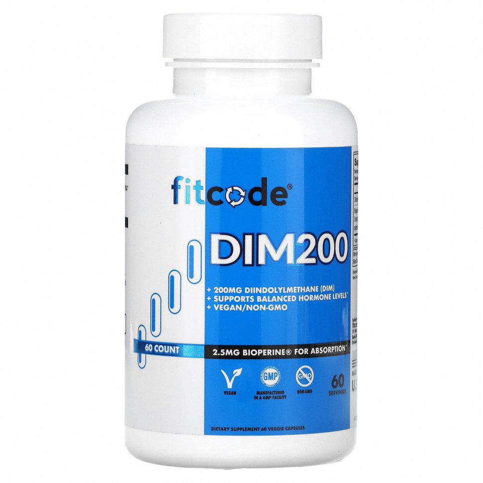   (Iherb) FITCODE, DIM200,  (DIM), 200 , 60      -     , -, 