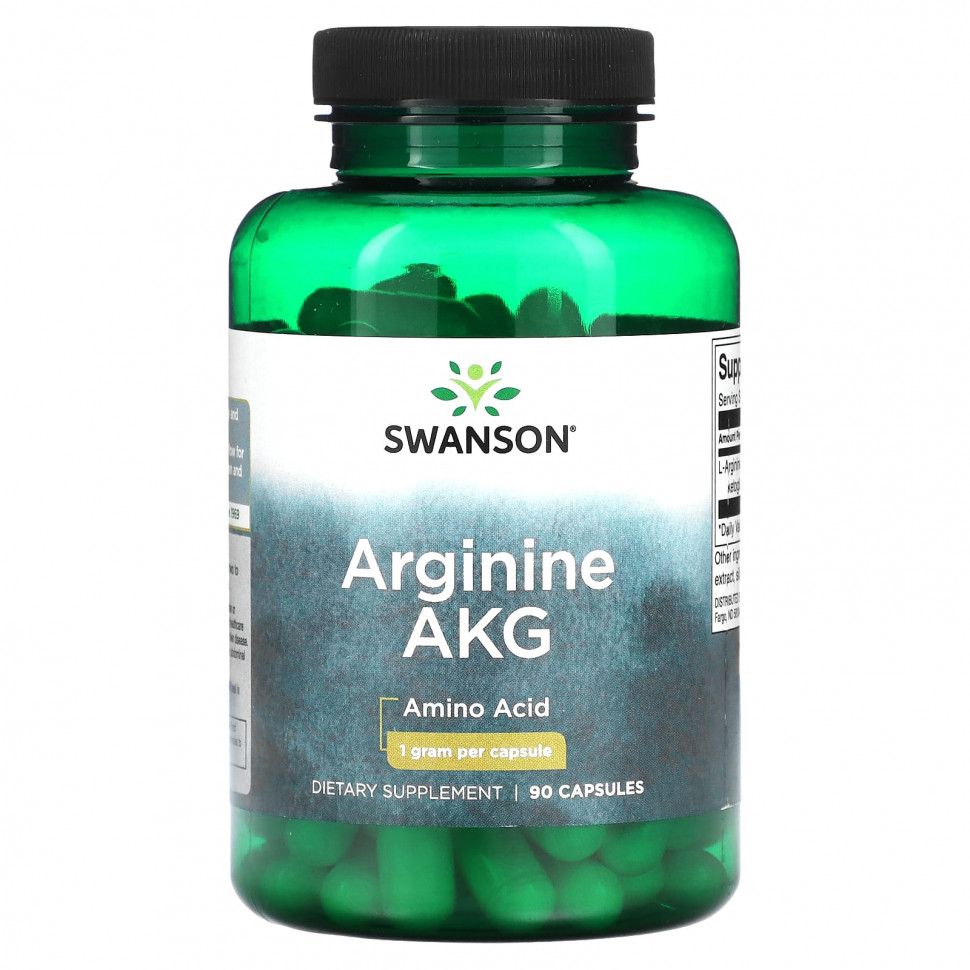   (Iherb) Swanson,  AKG, 1 , 90     -     , -, 