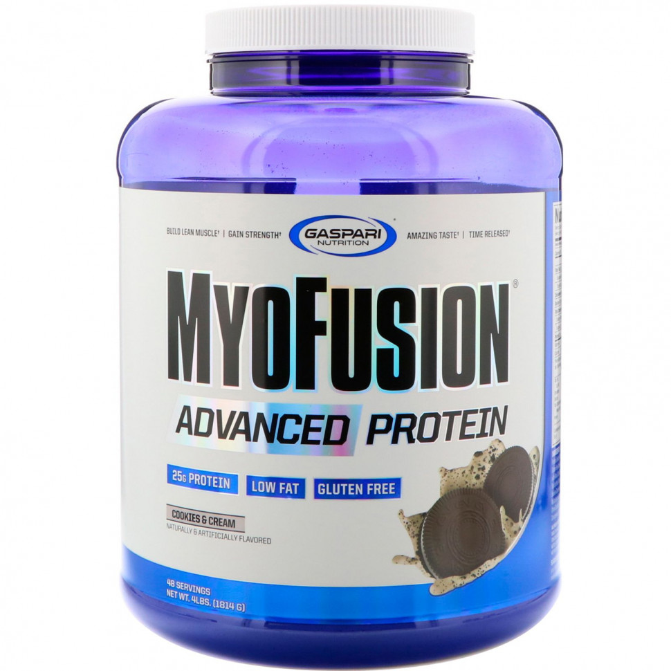   (Iherb) Gaspari Nutrition, MyoFusion Advanced, ,   , 1814  (4 )    -     , -, 