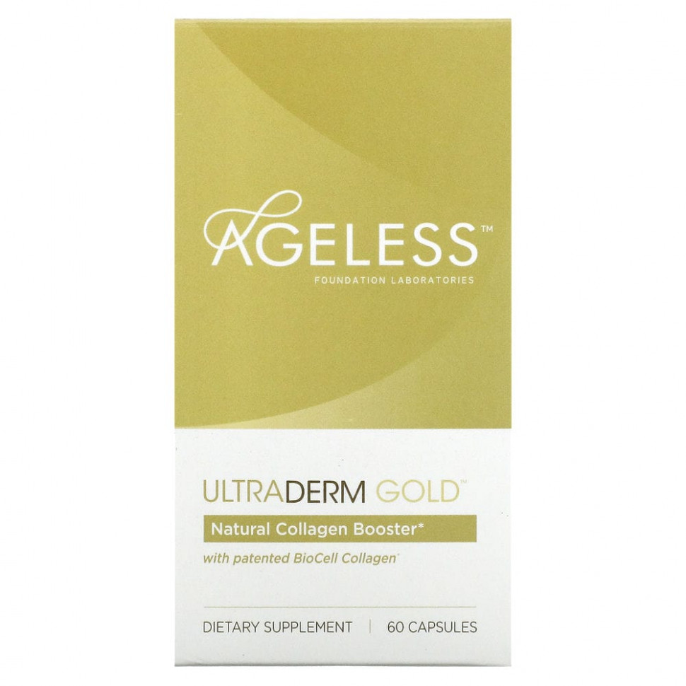   (Iherb) Ageless Foundation Laboratories, UltraDerm Gold,       BioCell, 60     -     , -, 