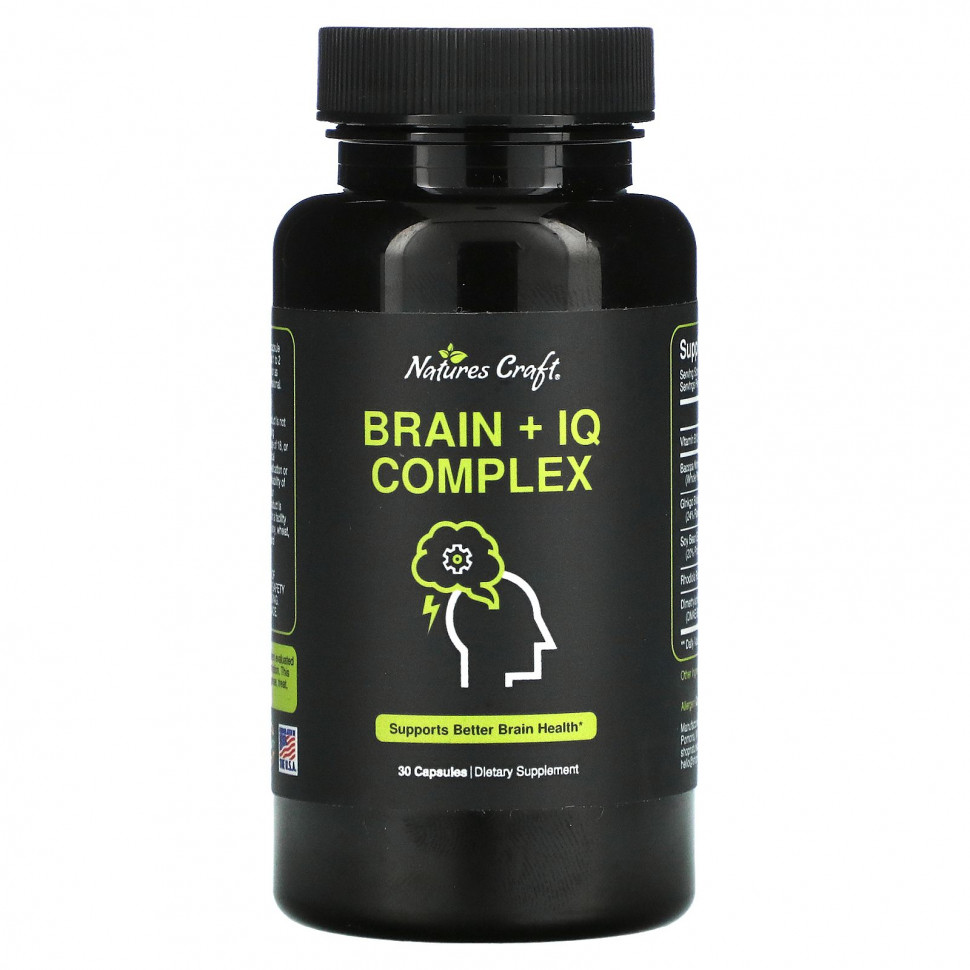   (Iherb) Natures Craft, Brain + IQ Complex, 30     -     , -, 