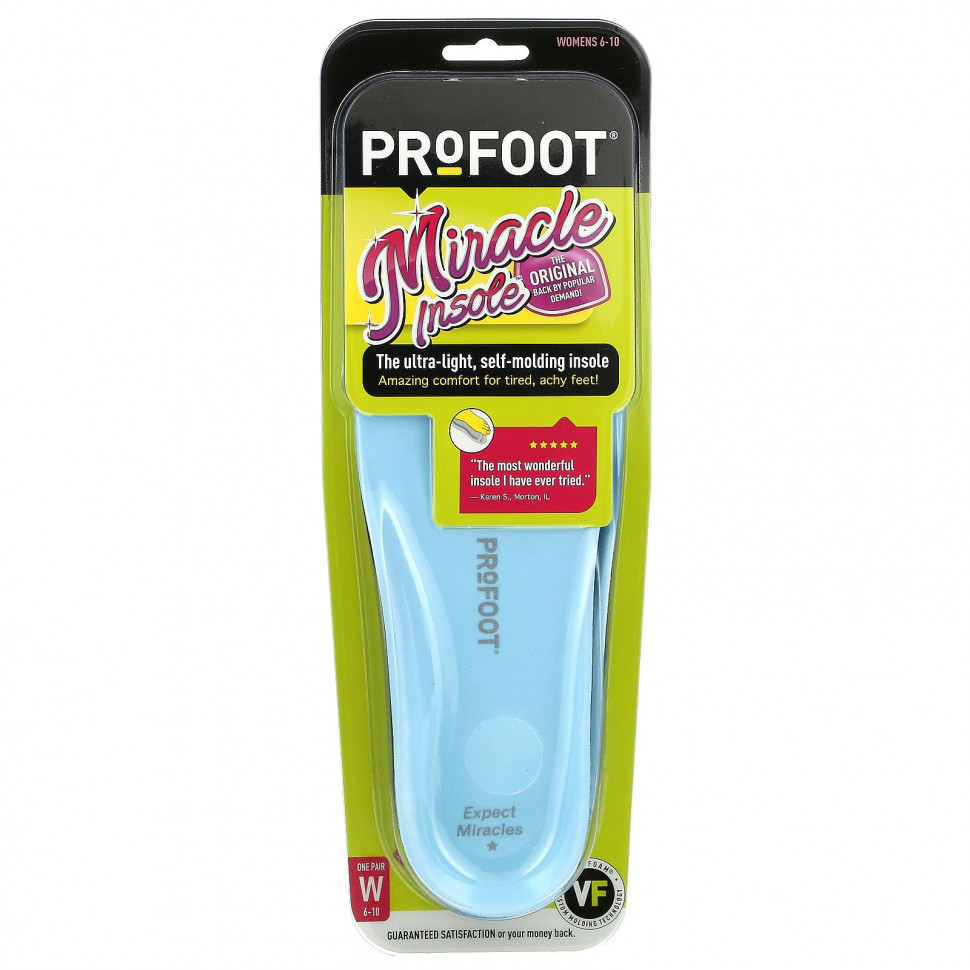 ���� ������ (Iherb) Profoot, Miracle Insole, ��� ������ 6�10 ���, 1 ����, ������ �� 1770 ���