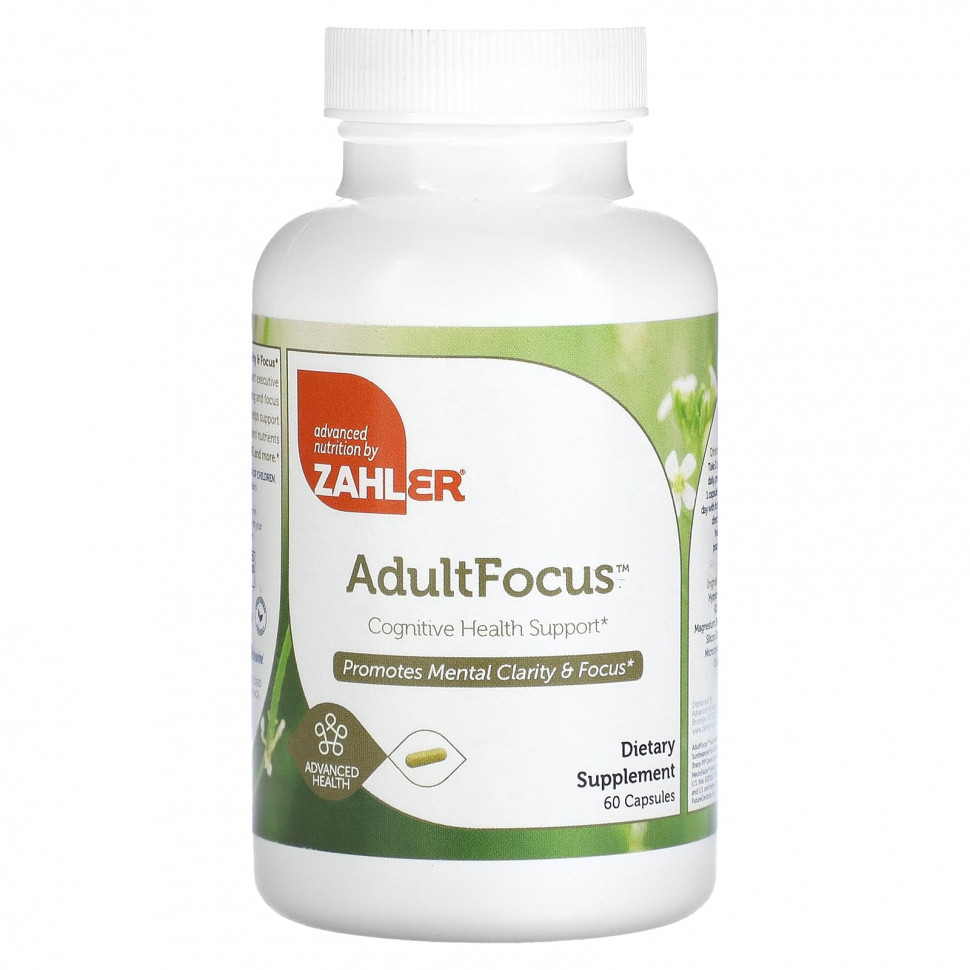 ���� ������ (Iherb) Zahler, AdultFocus, ��������� ������������ ��������, 60 ������, ������ �� 6940 ���