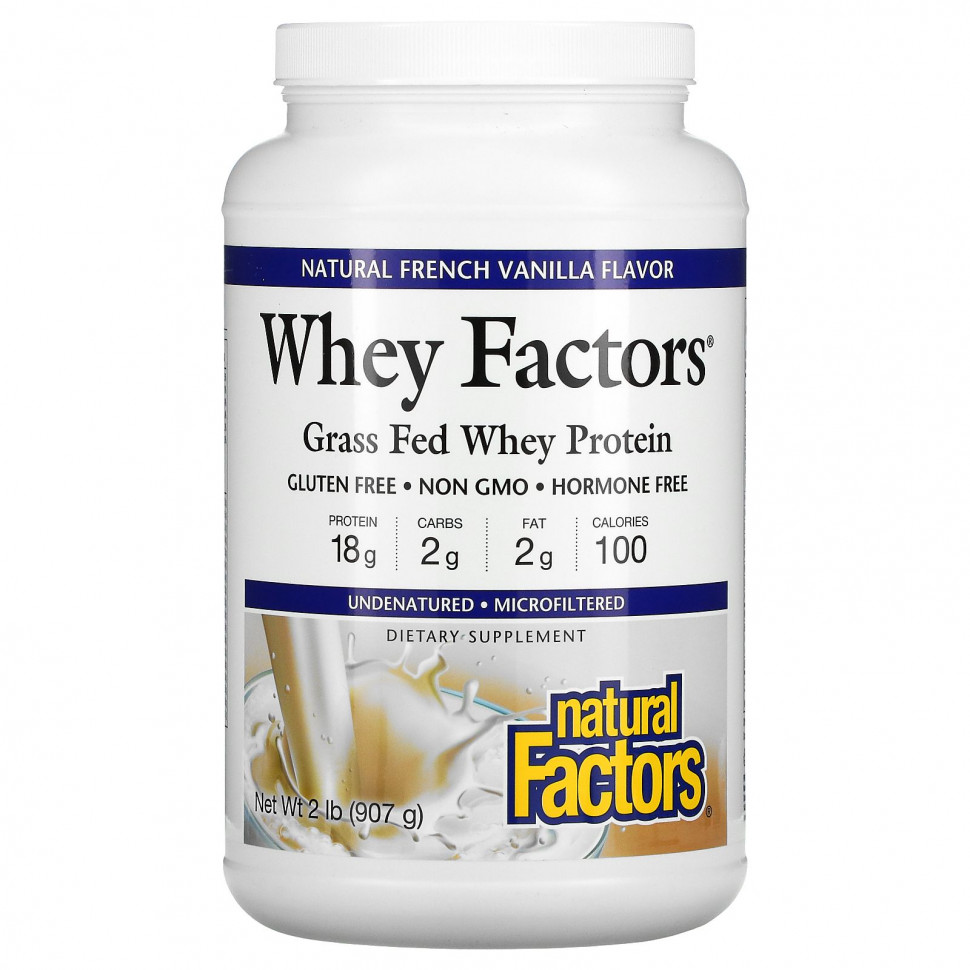   (Iherb) Natural Factors, Whey Factors,   Grass Fed,    , 907  (2 ),   7870 