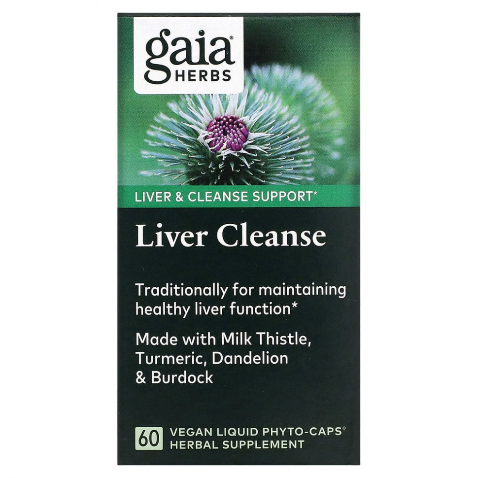 ���� ������ (Iherb) Gaia Herbs, Liver Cleanse, 60 �������������� ����-������ � ���������, ������ �� 4660 ���