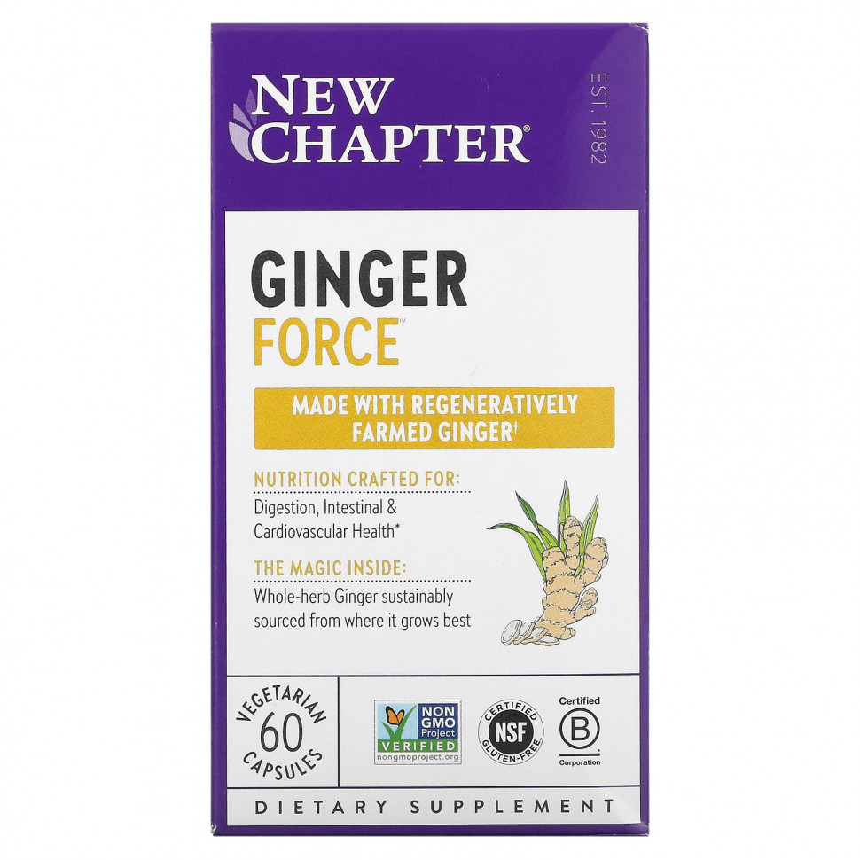 ���� ������ (Iherb) New Chapter, Ginger Force, 60 �������������� ������, ������ �� 4850 ���