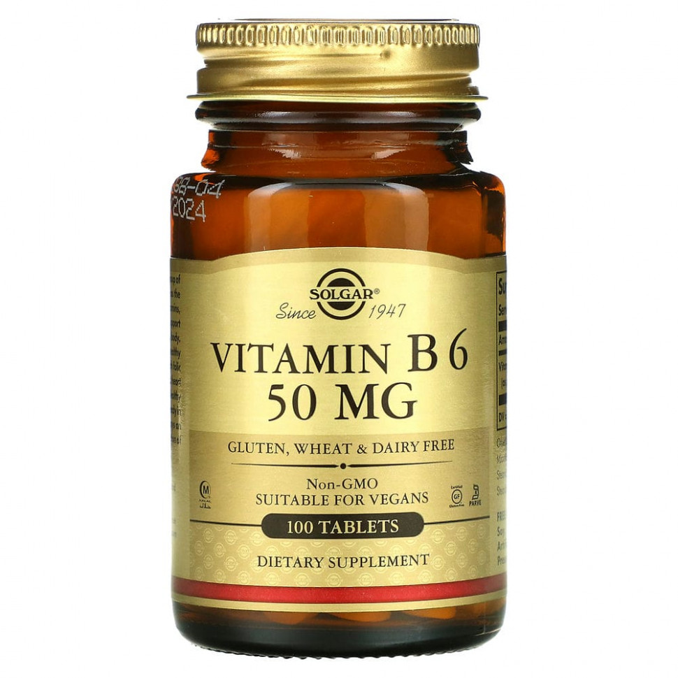 ���� ������ (Iherb) Solgar, ������� �6, 50 ��, 100 ��������, ������ �� 1400 ���