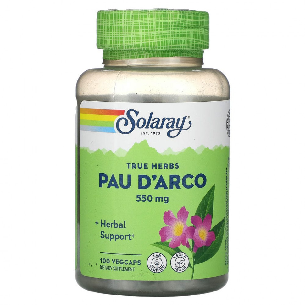 ���� ������ (Iherb) Solaray, ���� ����������� ������, 550 ��, 100 �������������� ������, ������ �� 1280 ���