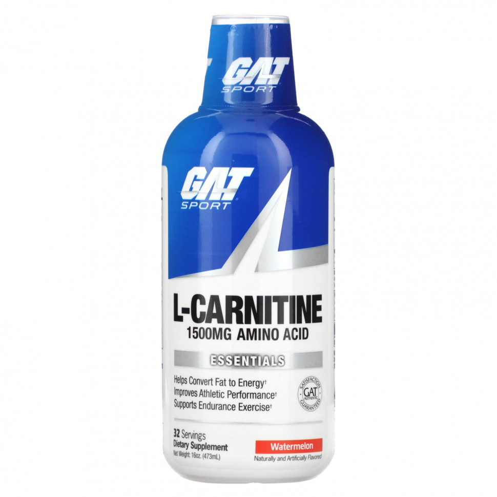 ���� ������ (Iherb) GAT, L-��������, �����, 1500 ��, 473 �� (16 �����), ������ �� 4430 ���