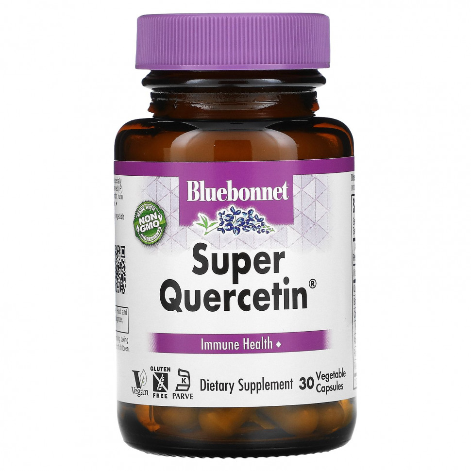   (Iherb) Bluebonnet Nutrition, Super Quercetin, Immune Health, 30 Vegetable Capsules,   3120 