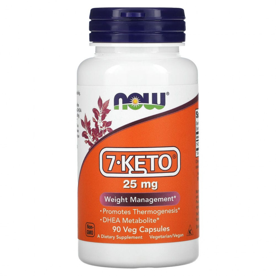 ���� ������ (Iherb) NOW Foods, 7-KETO, 25 ��, 90 ������������ ������, ������ �� 2460 ���