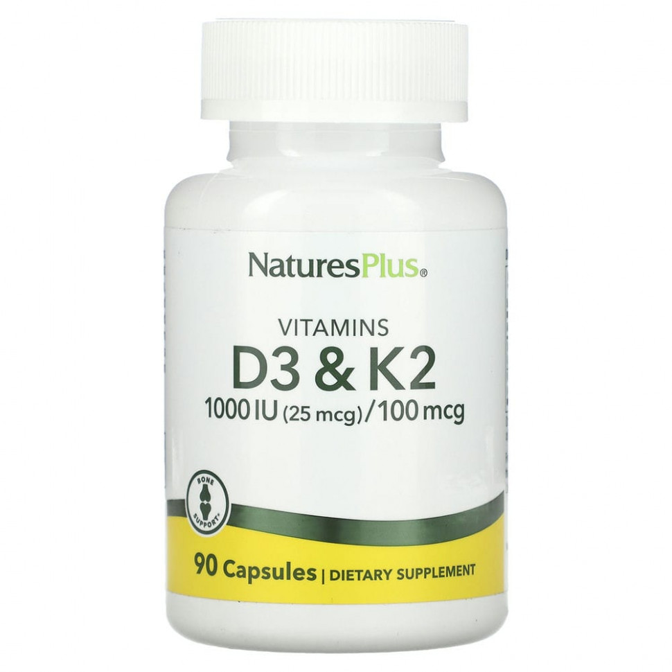   (Iherb) NaturesPlus,  D3   K2, 90     -     , -, 