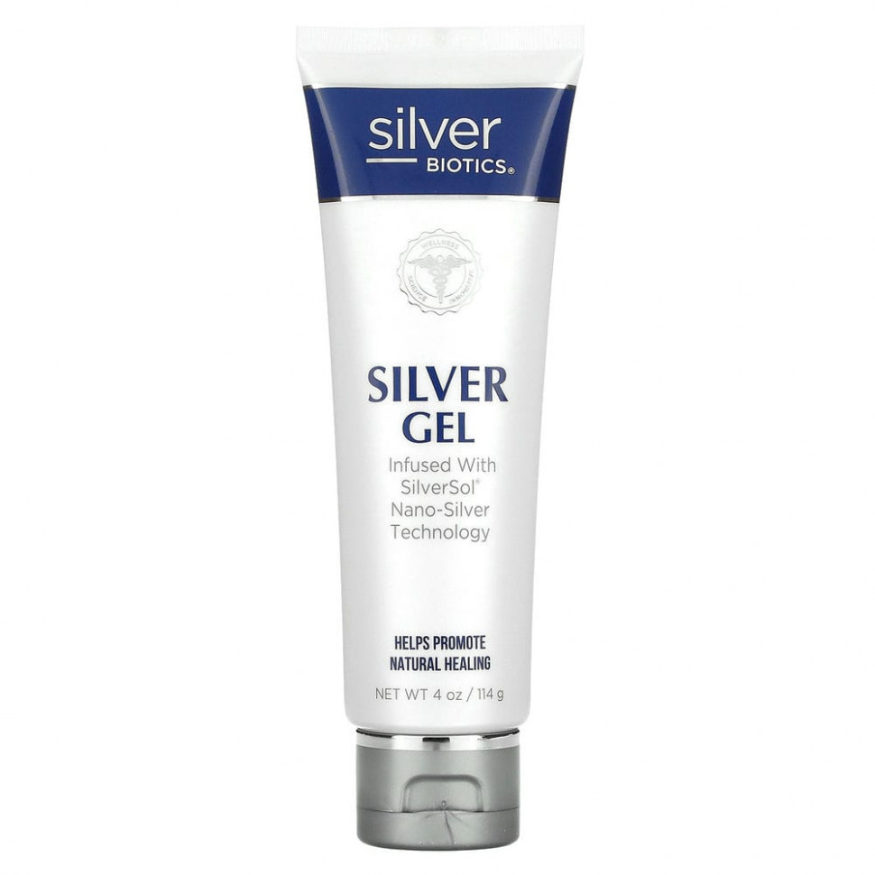 ���� ������ (Iherb) American Biotech Labs, Silver Biotics, Silver gel, ��������� � �������� SliverSol � ����-��������, 4 ������ ����� (114 �), ������ �� 4870 ���