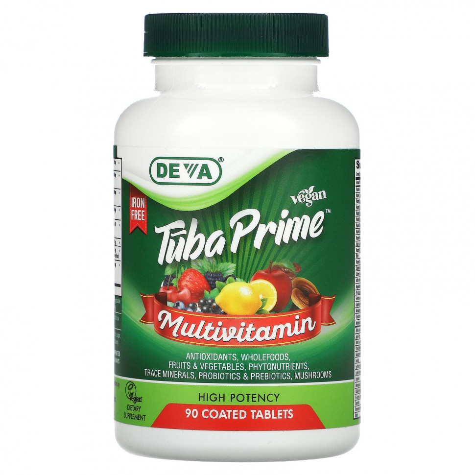 ���� ������ (Iherb) Deva, Tuba Prime, ��������� ���������������� ��������, ��� ������, ������� �������������, 90 ��������, �������� ���������, ������ �� 3540 ���