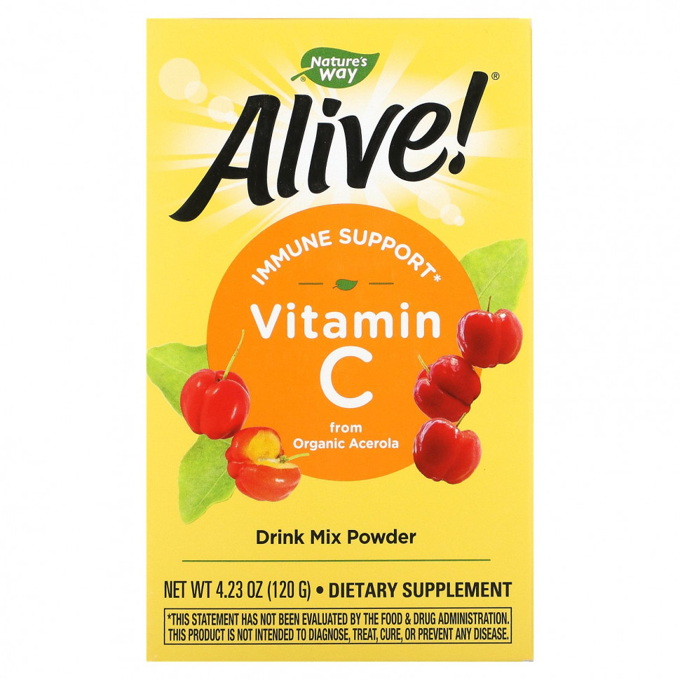 ���� ������ (Iherb) Nature's Way, Alive!, ��������� �������� �������� C, 120 � (4,23 �����), ������ �� 5000 ���