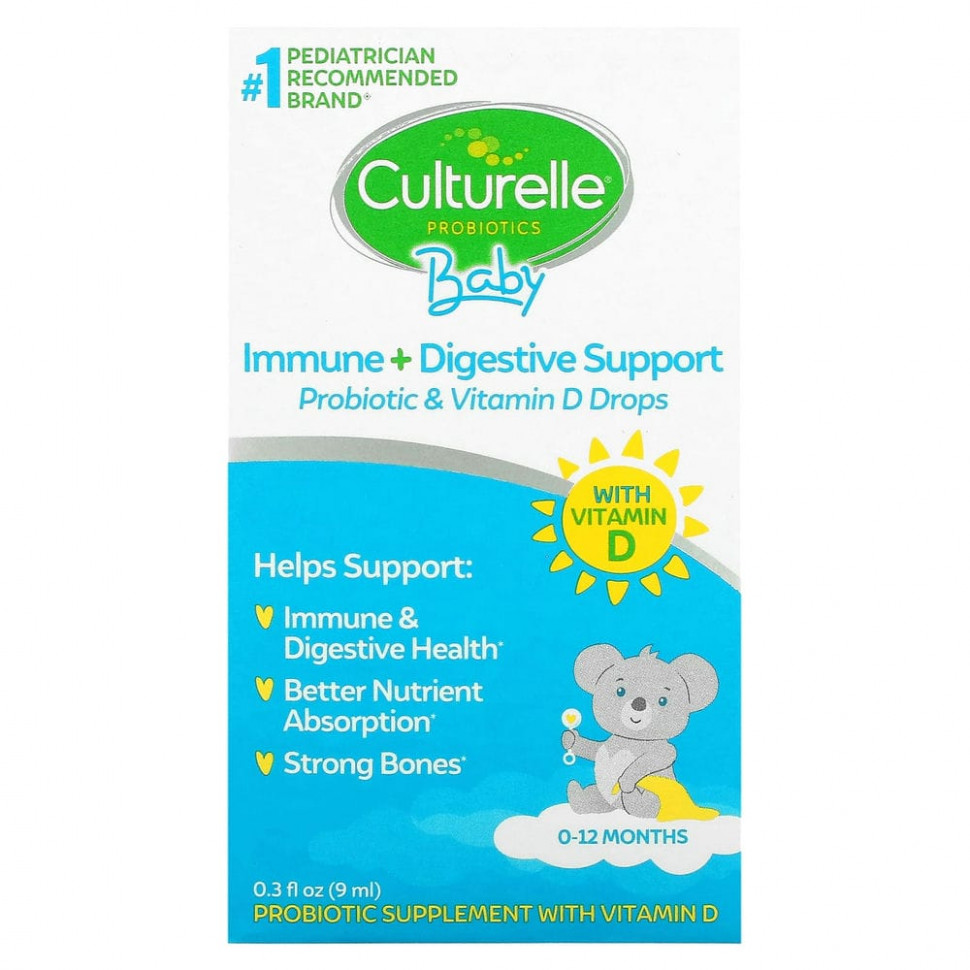 ���� ������ (Iherb) Culturelle, ����������, ��� �����, ����� � ��������, ���������� + ������� D � ���� ������, �� �������� �� 12 �������, 9 ��, (30 ����. �����), ������ �� 4780 ���