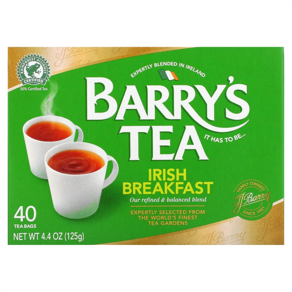   (Iherb) Barry's Tea,   , 40  , 125  (4,4 )    -     , -, 