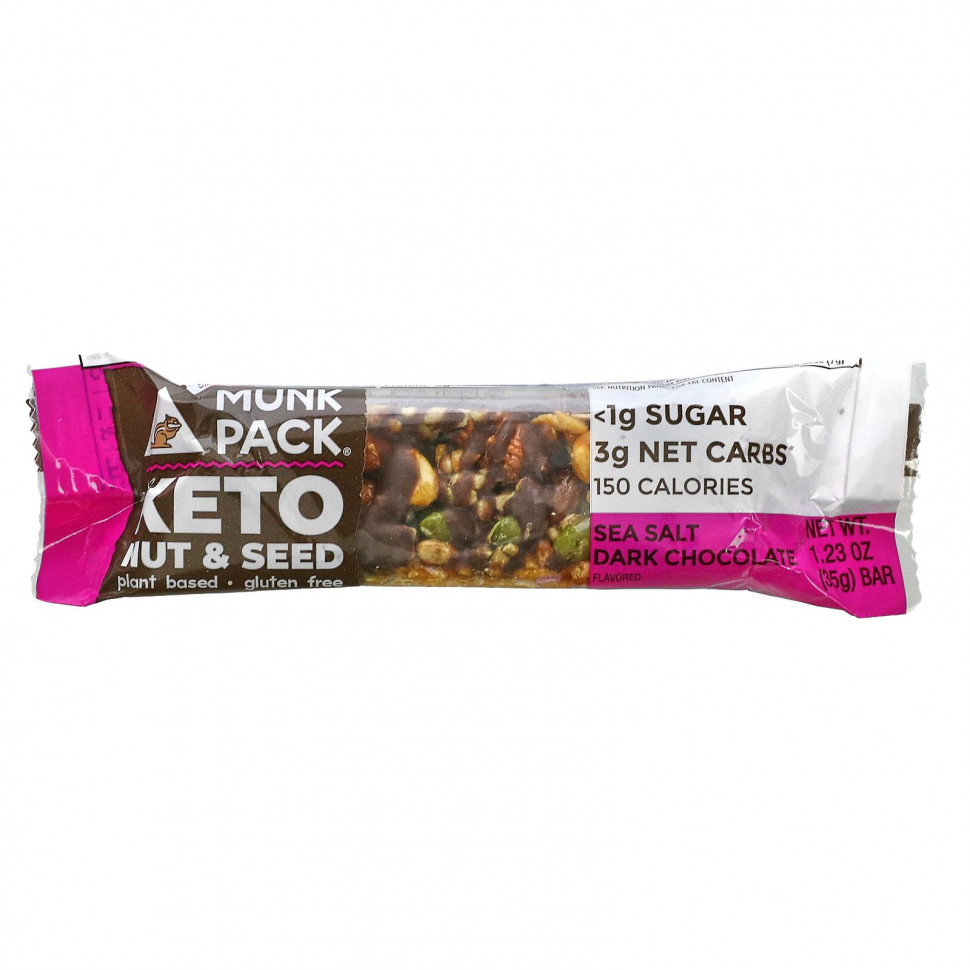 ���� ������ (Iherb) Munk Pack, Nut & Seed Bar, ������ ������� � ������� �����, 35 � (1,23 �����), ������ �� 550 ���