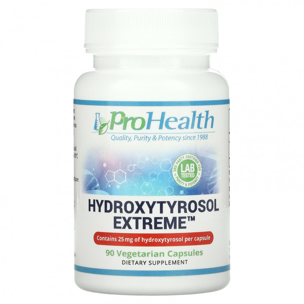 ���� ������ (Iherb) ProHealth Longevity, Hydroxytyrosol Extreme, 25 ��, 90 �������������� ������, ������ �� 6480 ���