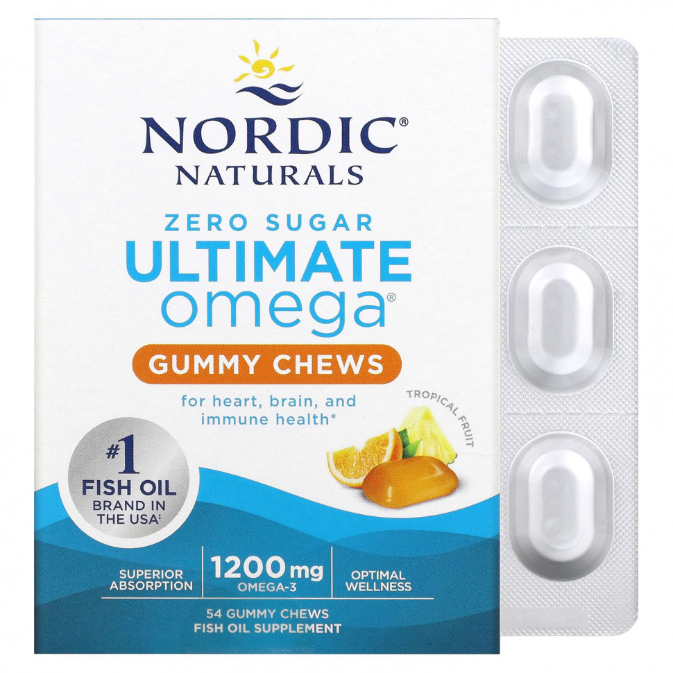 ���� ������ (Iherb) Nordic Naturals, Ultimate Omega, ����������� ������, 600 ��, 54 ����������� ����������� ��������, ������ �� 6840 ���