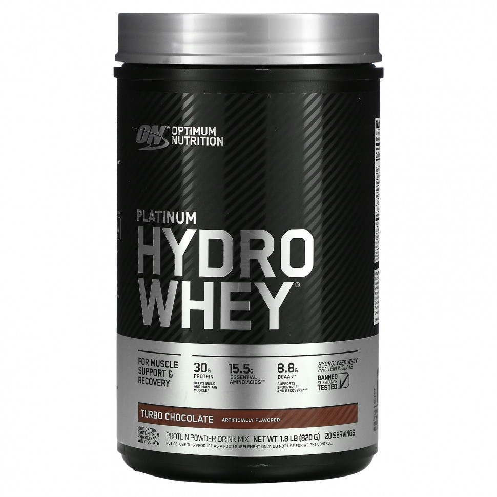 ���� ������ (Iherb) Optimum Nutrition, Platinum Hydro Whey, �����-�������, 795 � (1,75 �����), ������ �� 11580 ���