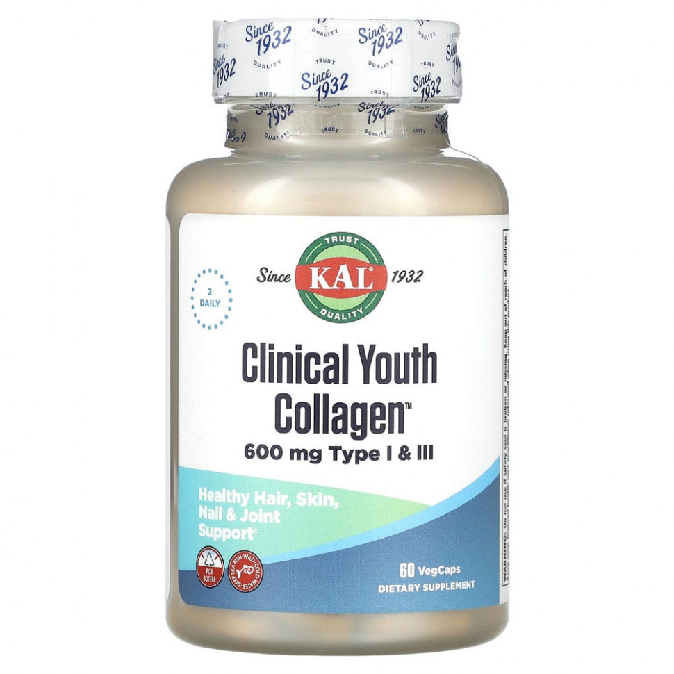 ���� ������ (Iherb) KAL, Clinical Youth Collagen, ��������, 60 �������������� ������, ������ �� 2560 ���