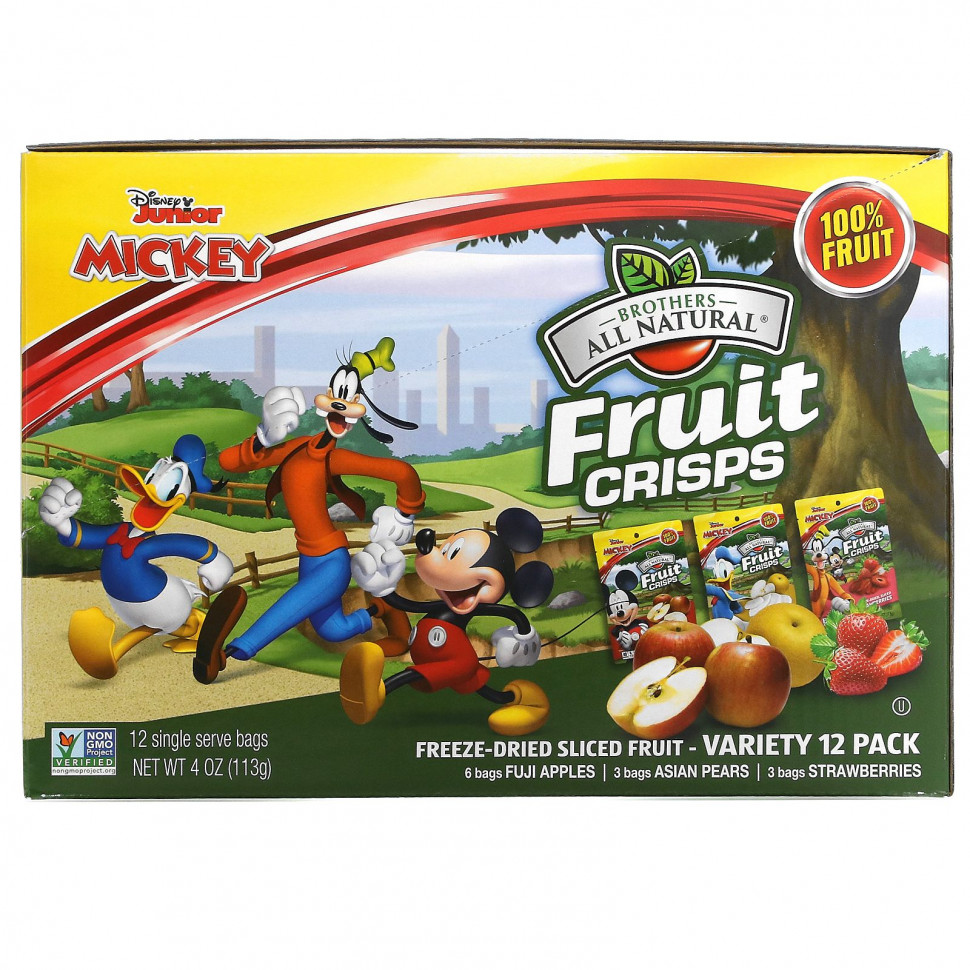   (Iherb) Brothers-All-Natural, Disney Junior,   , , 12 , 126  (4,44 )    -     , -, 