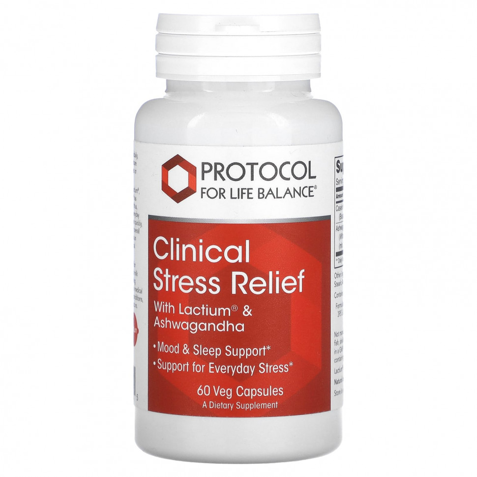   (Iherb) Protocol for Life Balance, Clinical Stress Relief, 60      -     , -, 