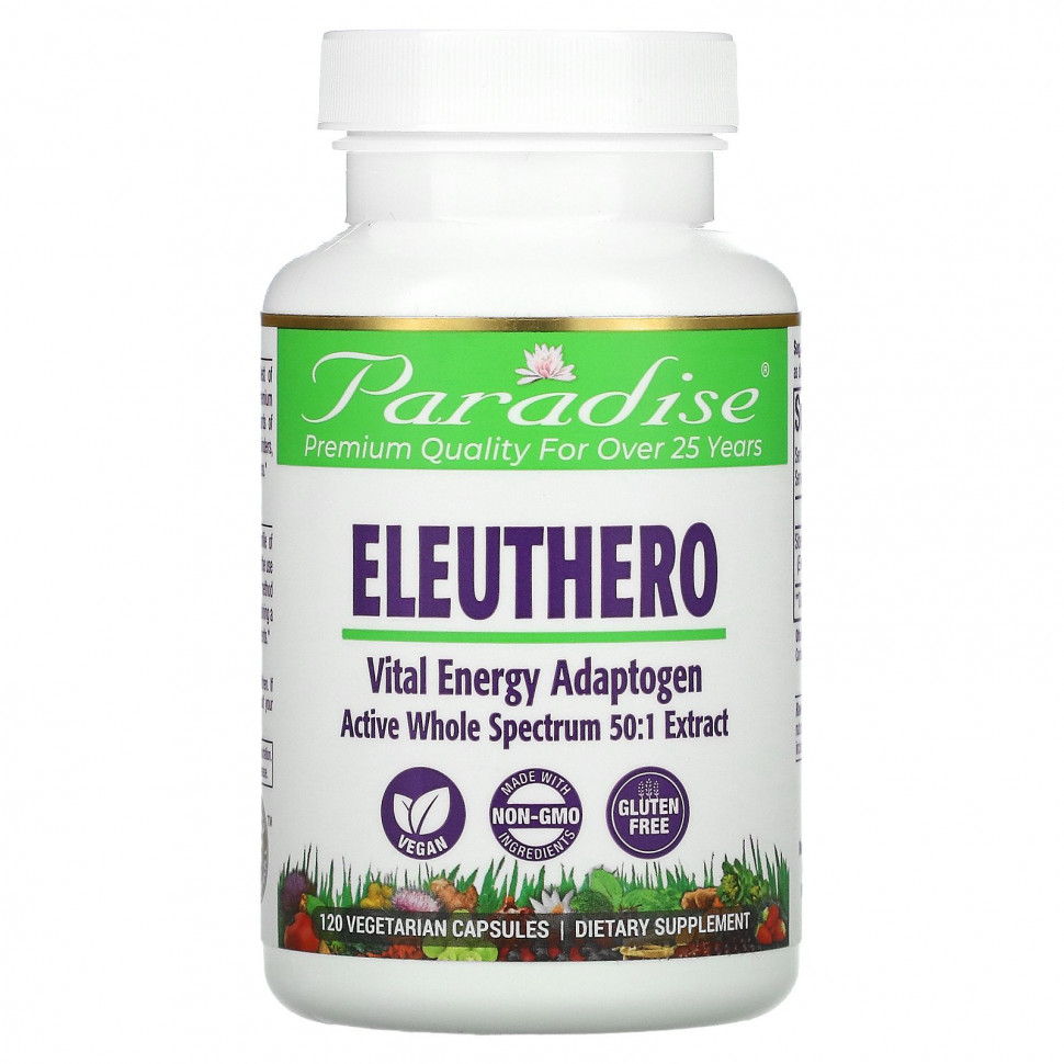   (Iherb) Paradise Herbs, Eleuthero, 120      -     , -, 