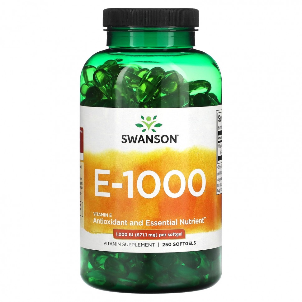   (Iherb) Swanson, E - 1000, 1000  (671,1 ), 250      -     , -, 