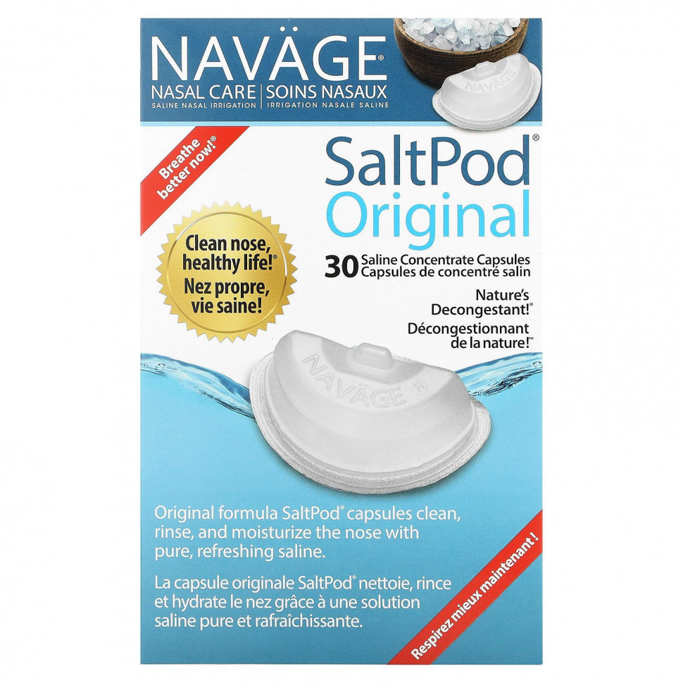   (Iherb) Navage, Nasal Care,   , Saltpod Original, 30        -     , -, 