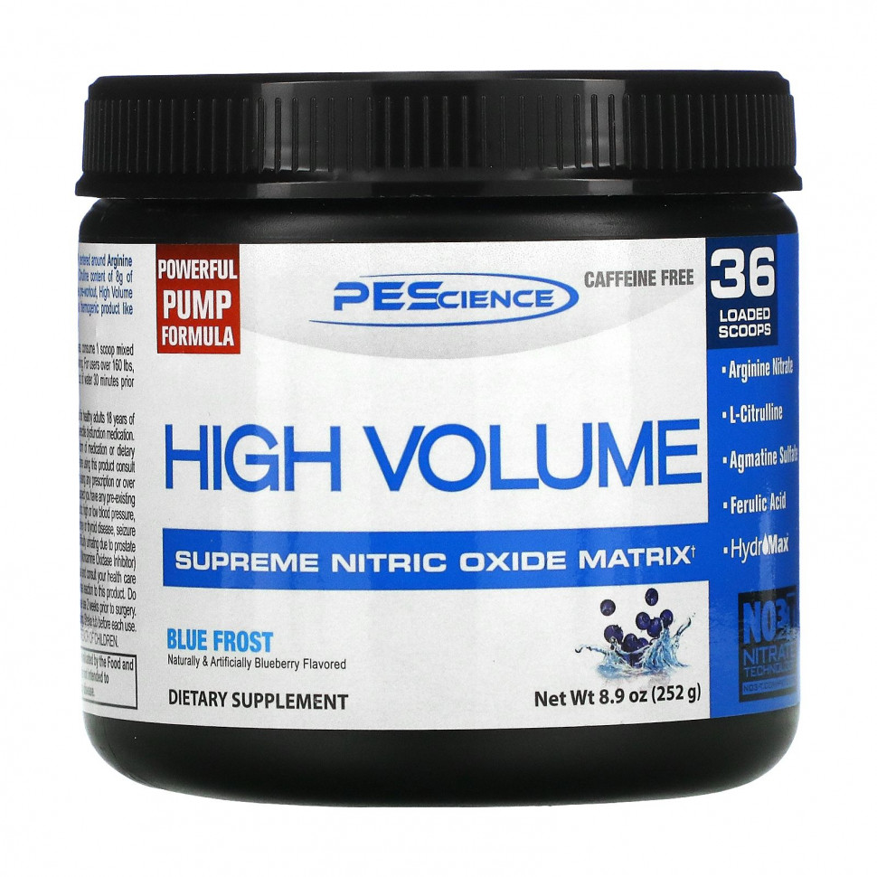   (Iherb) PEScience, High Volume, Supreme Nitric Oxide Matrix, Blue Frost, 252  (8,9 )    -     , -, 