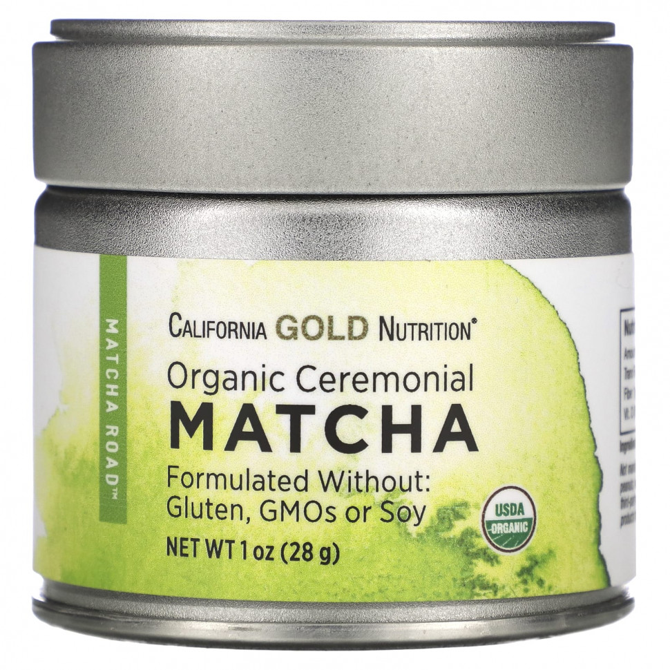 ���� ������ (Iherb) California Gold Nutrition, MATCHA ROAD, ������������ �������������� ��� �����, 28 � (1 �����), ������ �� 3850 ���