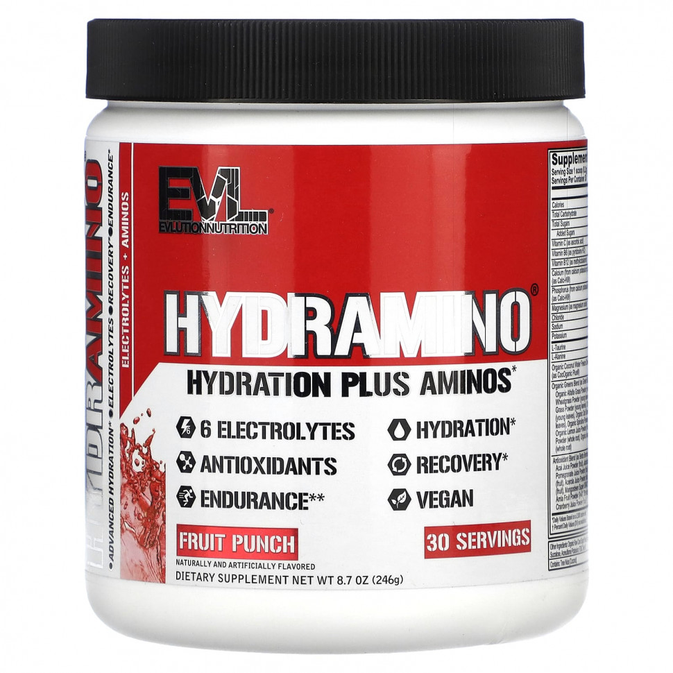   (Iherb) EVLution Nutrition, HydrAmino,  , 246  (8,7 )    -     , -, 