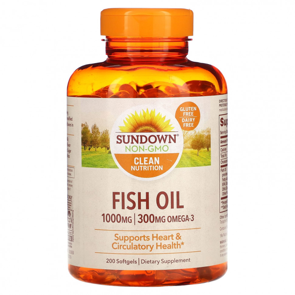 ���� ������ (Iherb) Sundown Naturals, ����� ���, 1000 ��, 200 ������, ������ �� 3940 ���