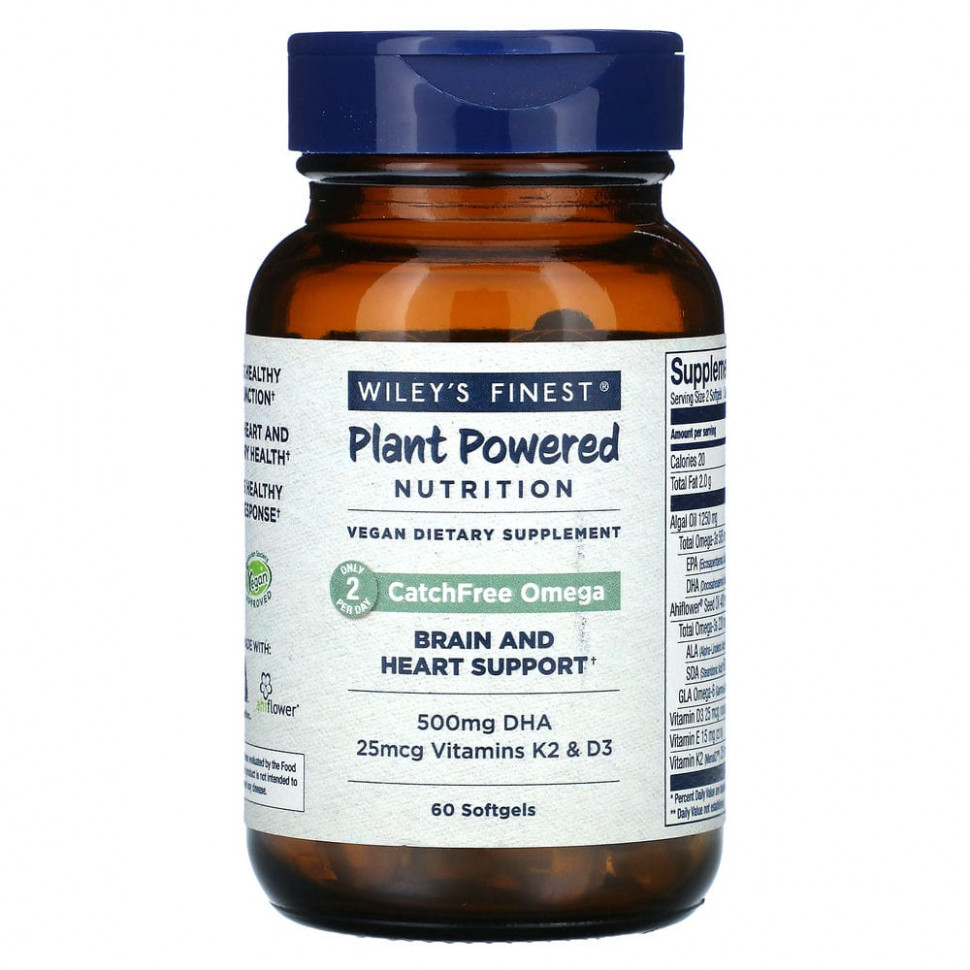 ���� ������ (Iherb) Wiley's Finest, CatchFree Omega, 60 ������ ��������, ������ �� 5210 ���